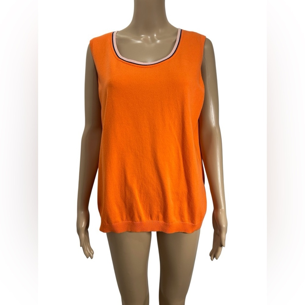 Talbots Women’s Top Pima Cotton Sleeveless Knit Tank Top size XL